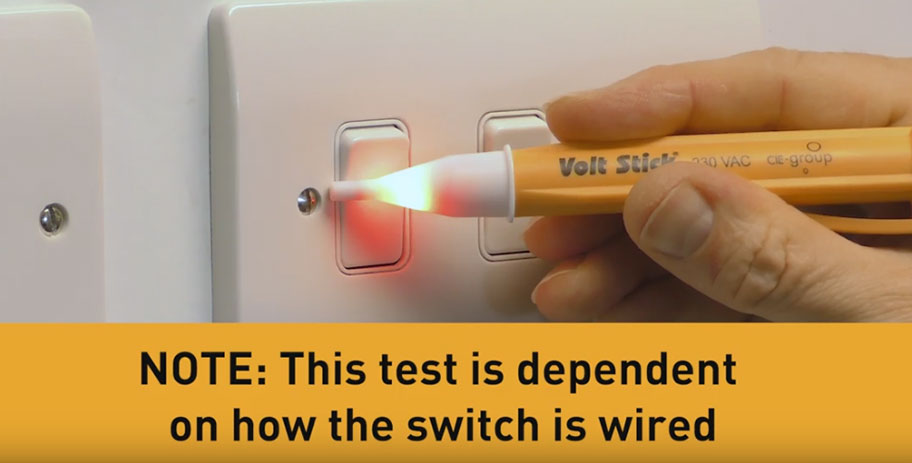 light switch on - 230y testing